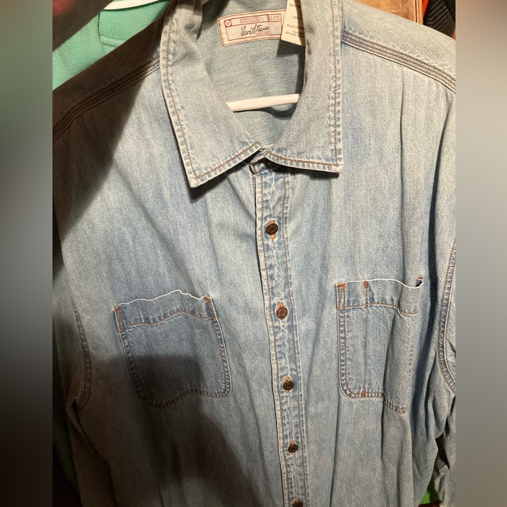Levi Strauss Signature vintage Jean denim long sleeve shirt